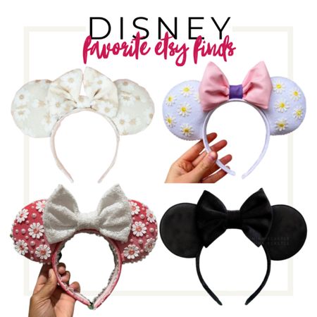 Minnie Mouse daisy ears found on Etsy 💗🌼 Disney World, Disneyland, travel, family, kids, vacation, Halloween 

#LTKfamily #LTKHalloween #LTKtravel