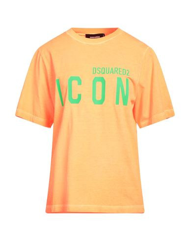 Dsquared2 Woman T-shirt Orange Size XXS Cotton, Elastane | YOOX (US)