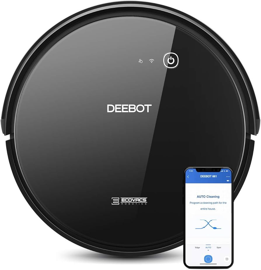 ECOVACS DEEBOT 661 Robot Vacuum, Black | Amazon (US)