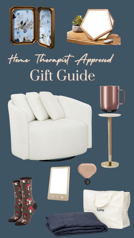 As a designer and therapist, I've blended aesthetics with relaxation to bring you the ultimate Home Therapist-Approved Gift Guide. Elevate your space and well-being with these carefully curated gems. Because your home deserves to be a sanctuary of beauty and tranquility. 💖🏡 #HomeTherapy #GiftGuide #AestheticsAndRelaxation"

#LTKGiftGuide #LTKHoliday #LTKSeasonal