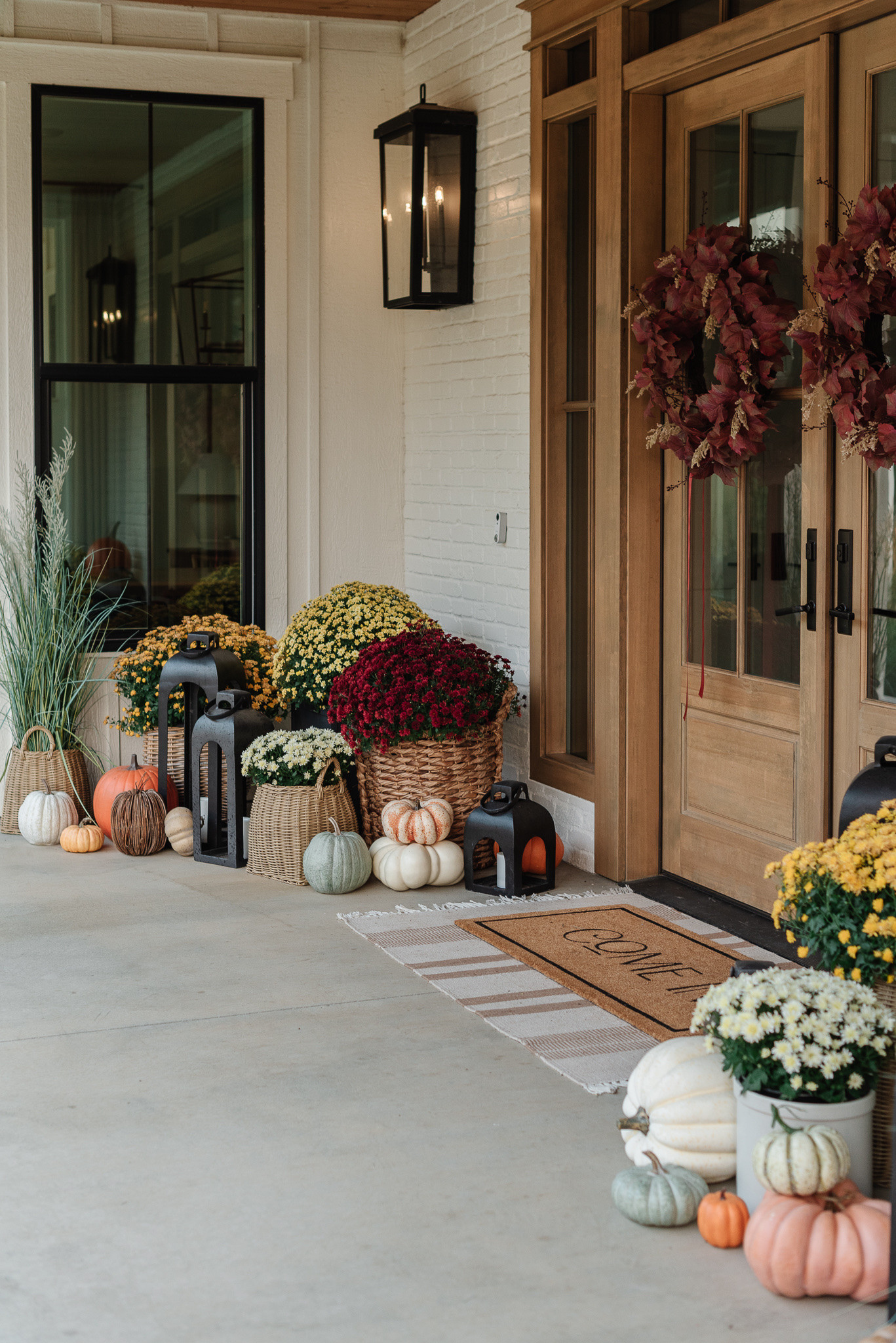 Fall front porch from last year, can’t wait to decorate this year! Linked new target fall wreaths and pumpkins. 

Fall porch, fall front porch, porch decor, front porch ideas, fall decor, fall outdoor decor, doormat, fall wreath, fall faux pumpkins, fall decor inspo

#LTKHome #LTKSaleAlert #LTKSeasonal