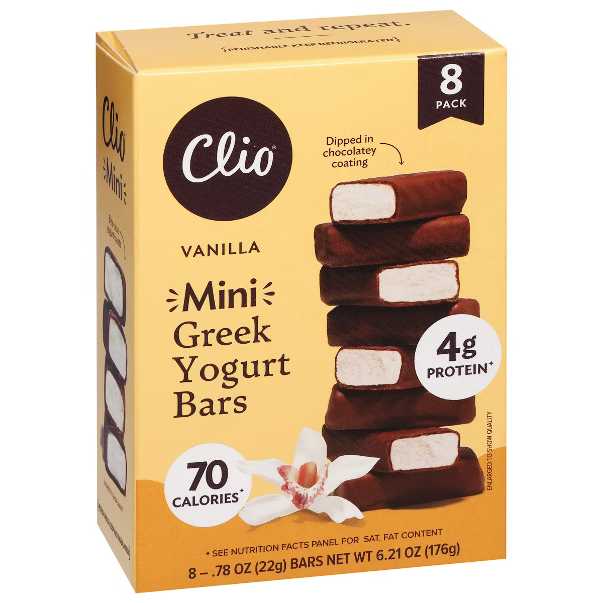 Clio Snacks Greek Yogurt Mini-Bars - 6.2oz/8ct | Target