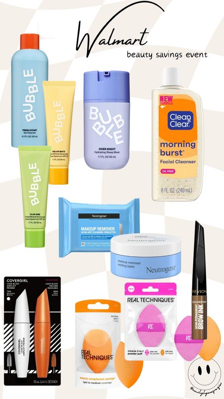 Walmart beauty savings event! 

All my favorite Bubble brand skincare products are on sale right now - between $2-$3 off!

#LTKsalealert #LTKbeauty #LTKfindsunder50