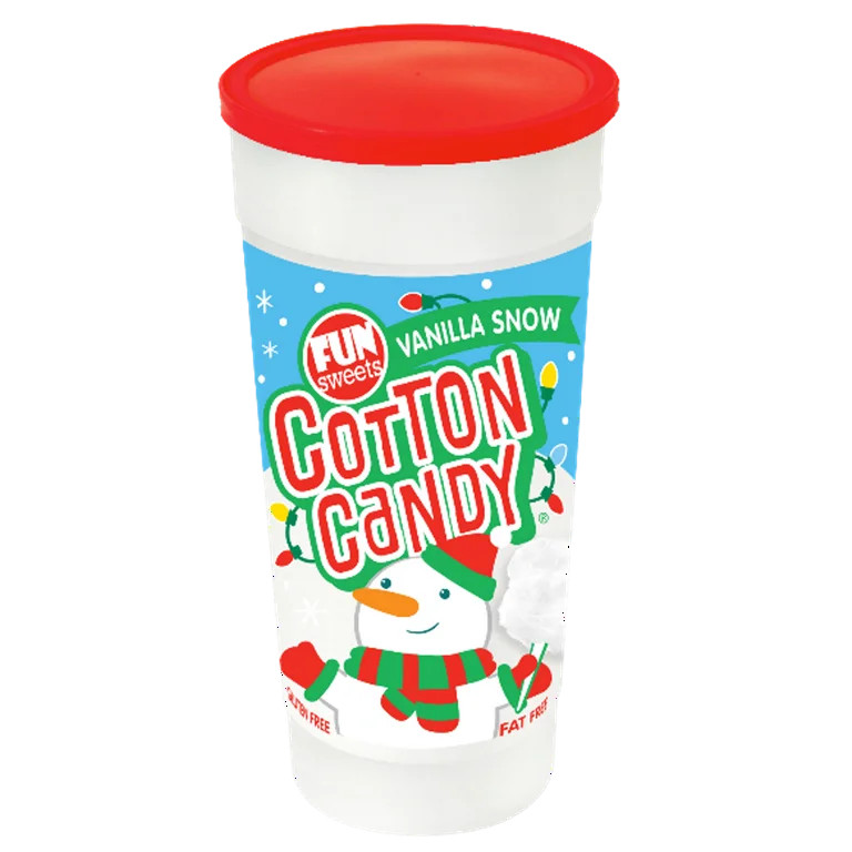 Fun Sweets Brand 6 Ounce Vanilla Snow Cotton Candy. Peanut Free & Gluten Free. | Walmart (US)