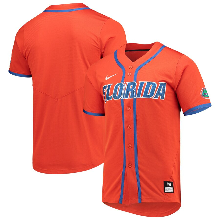 Florida Gators Nike Full-Button Replica Baseball Jersey - Orange | Fanatics