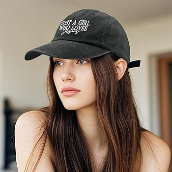 JUSTS A Girls WHO Loves Jesus Hats for Women Aesthetic Washed Distressed | Amazon (US)