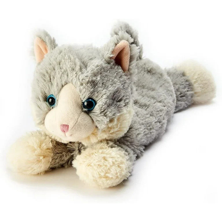 Laying Down Gray Cat Warmies (13inches) | Walmart (US)