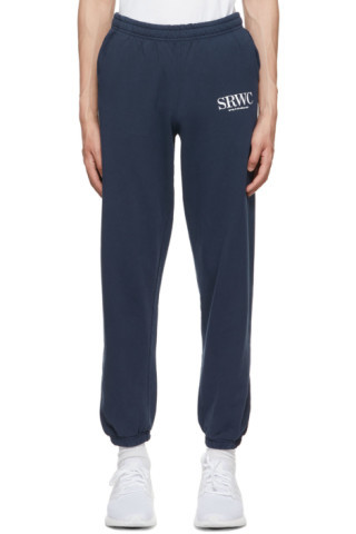 Sporty & Rich - Navy Upper East Side Lounge Pants | SSENSE