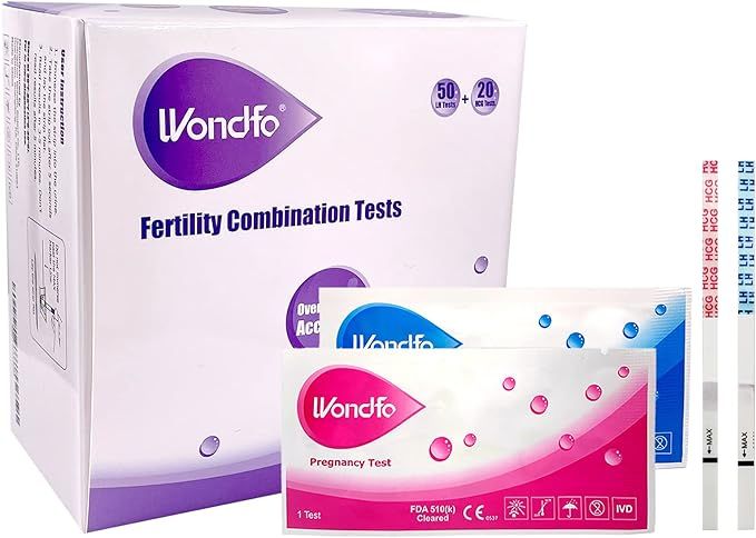Wondfo 50 Ovulation Test Strips and 20 Pregnancy Test Strips Kit - Rapid Test Detection for Home ... | Amazon (US)