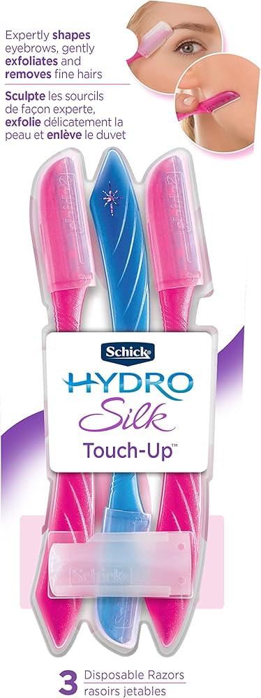 Touch-Up Exfoliating Dermaplaning Tool, Face & Eyebrow Razor with Precision Cover- 3 Count | Derm... | Amazon (US)