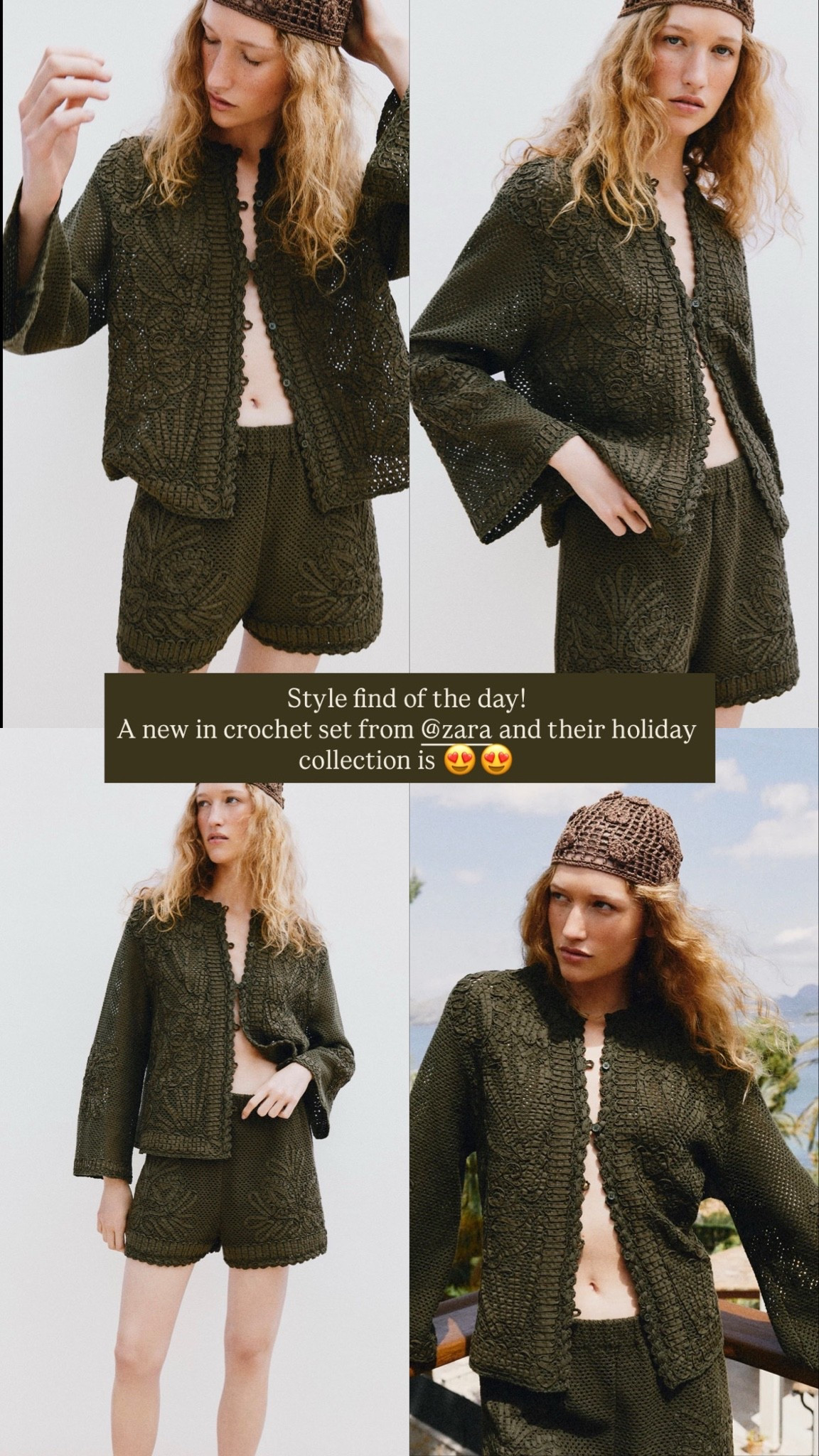 Holiday / vacation mode at Zara! Love this crochet set

#LTKsummer #LTKstyletip #LTKtravel