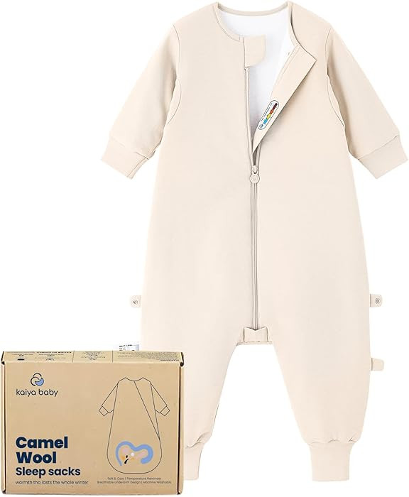 kaiya baby Unisex Toddler Sleep Sack with Feet 1.0 Tog Split Legs Sleep Sack 6-18 Months, Sleep B... | Amazon (US)