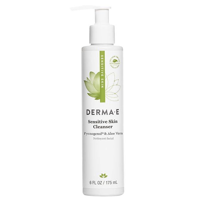 DERMA-E Sensitive Skin Cleanser – Gentle, Unscented Cleansing Face Wash – Soothing Facial Cle... | Amazon (US)
