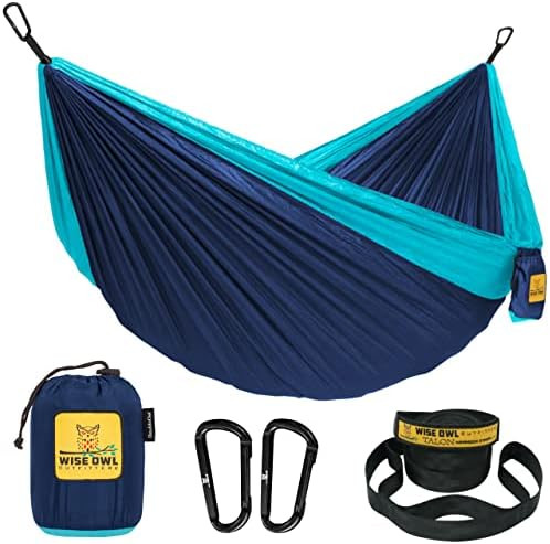 Wise Owl Outfitters Camping Hammock - Portable Hammock Single or Double Hammock Camping Accessori... | Amazon (US)