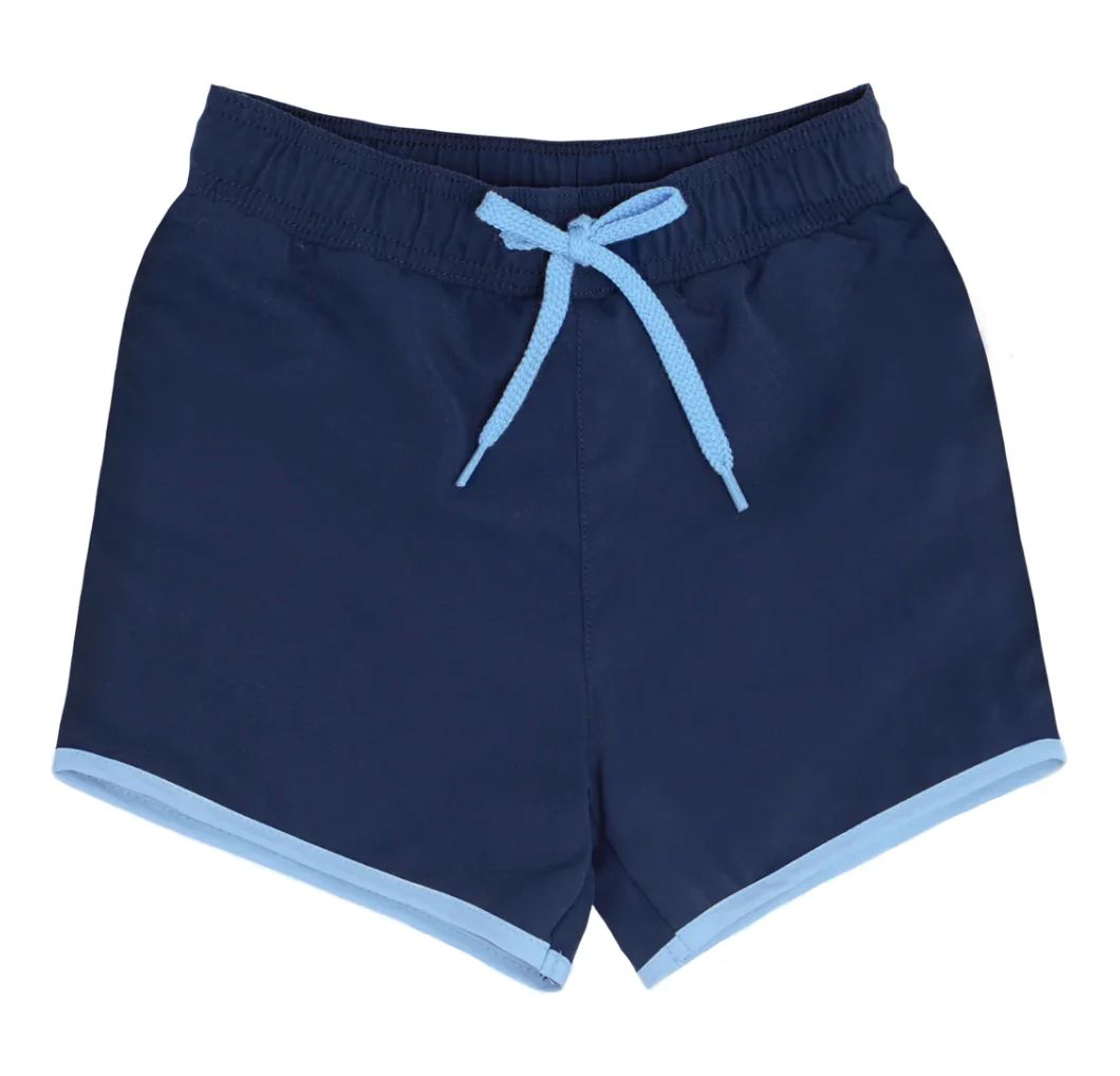 Minnow Swimwear Boys Navy Boardie Swim Trunks | JoJo Mommy