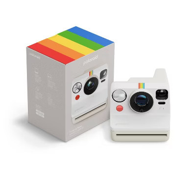 Polaroid Now Gen 3 Film Camera - Pebble White: Automatic Focus & Flash, i-Type Format | Target