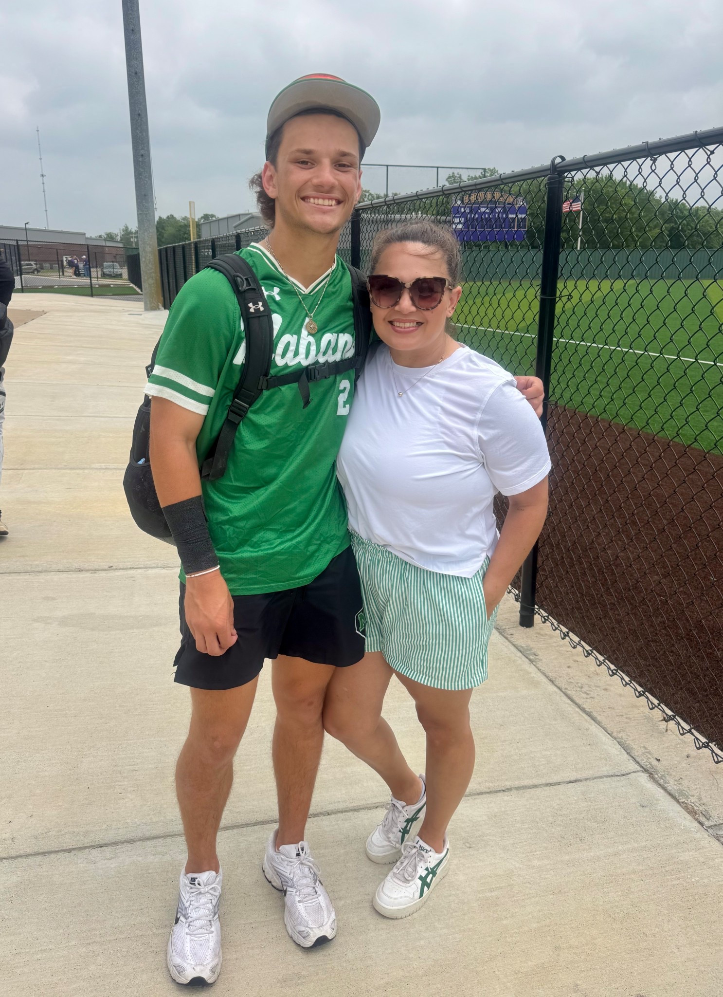 Casual day at the ball field 💚 #walmartfinds 