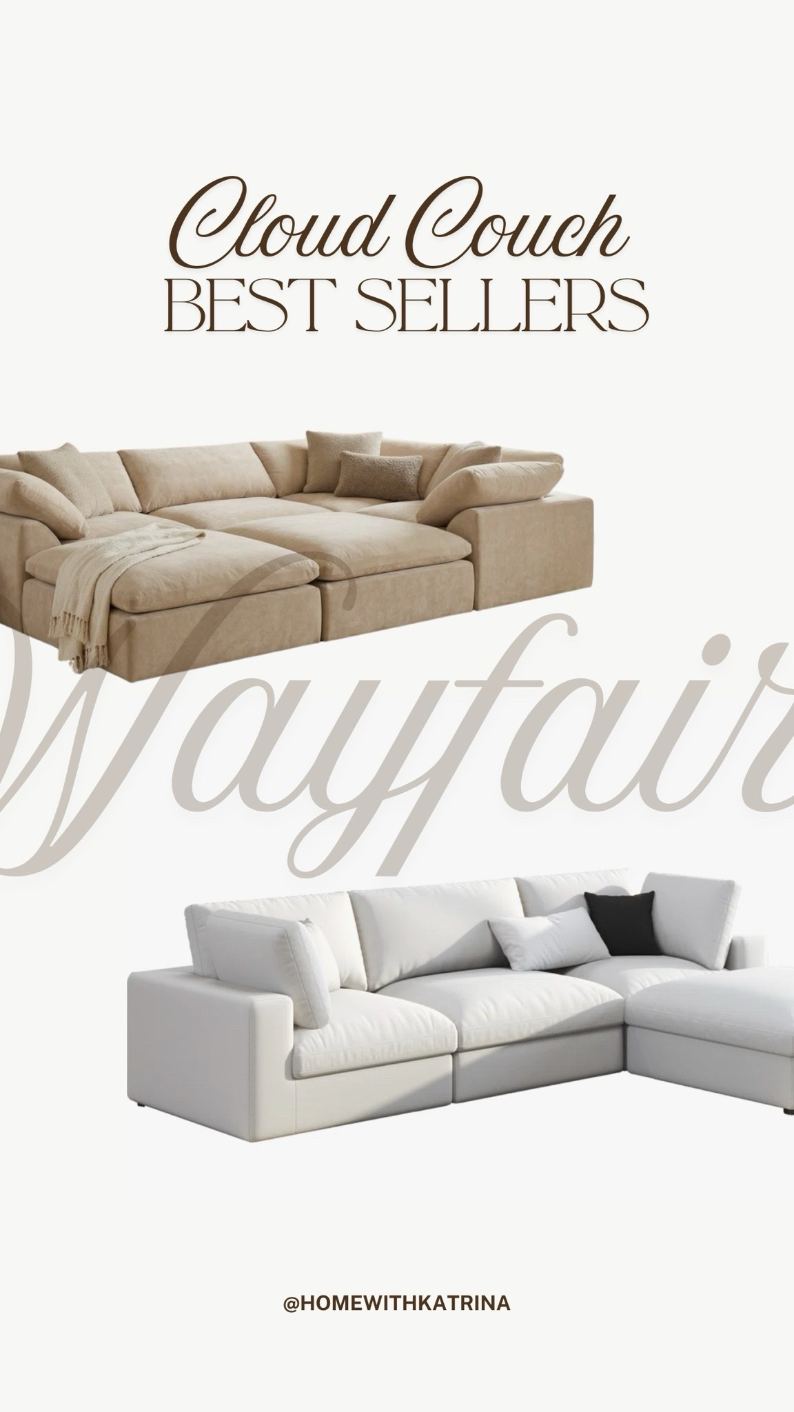 My favorite modern white cloud couches from @Wayfair  #wayfair #ad #wayfaircreator

#LTKSeasonal #LTKSaleAlert #LTKHome