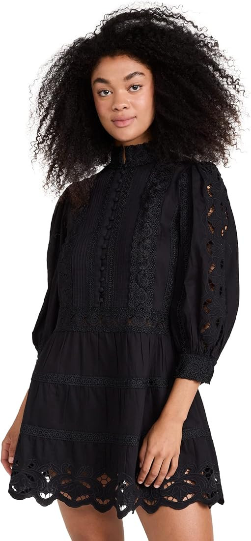 Alice + Olivia Women's Clark Tiered Dress | Amazon (US)