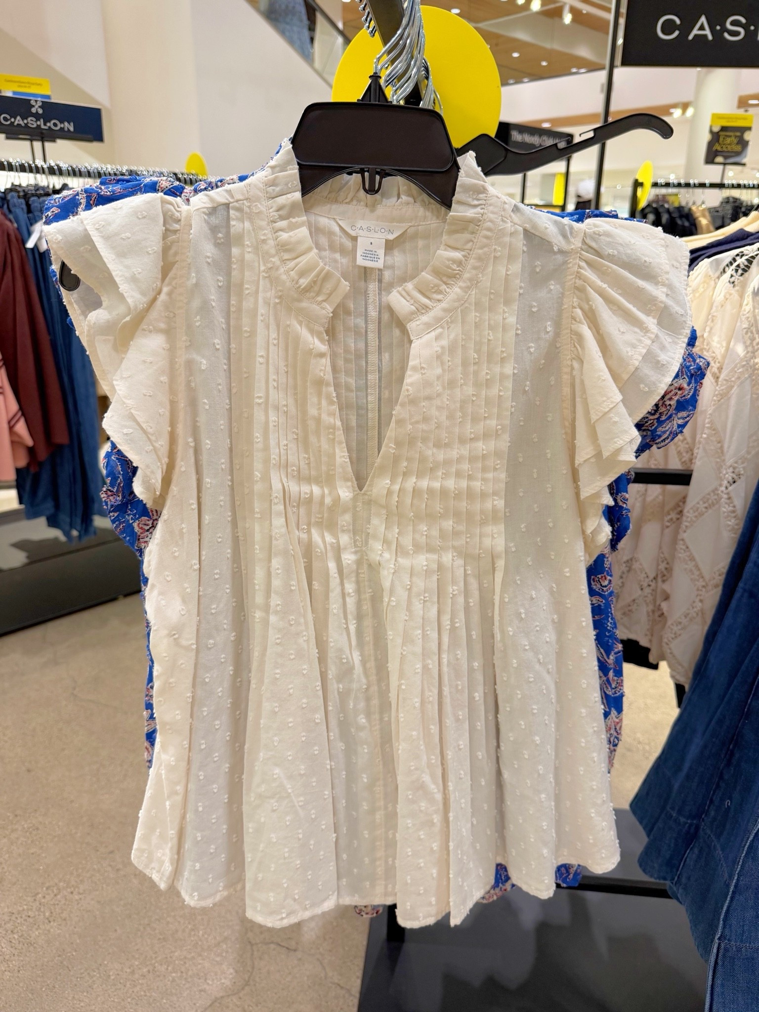 Nordstrom Anniversary Sale! Such a pretty ruffled pleated top that’s perfect to wear now with your summer outfits and for transitioning to fall outfits. Great for business casual workwear work outfits too. Love all of the feminine details and the style and shape is great for skimming over a midlife midsection. So cute and flattering. Also comes in a pretty blue print option. Sizing is generous. If in between sizes, size down. On sale for under $60!

#LTKSaleAlert #LTKOver40 #LTKMidsize