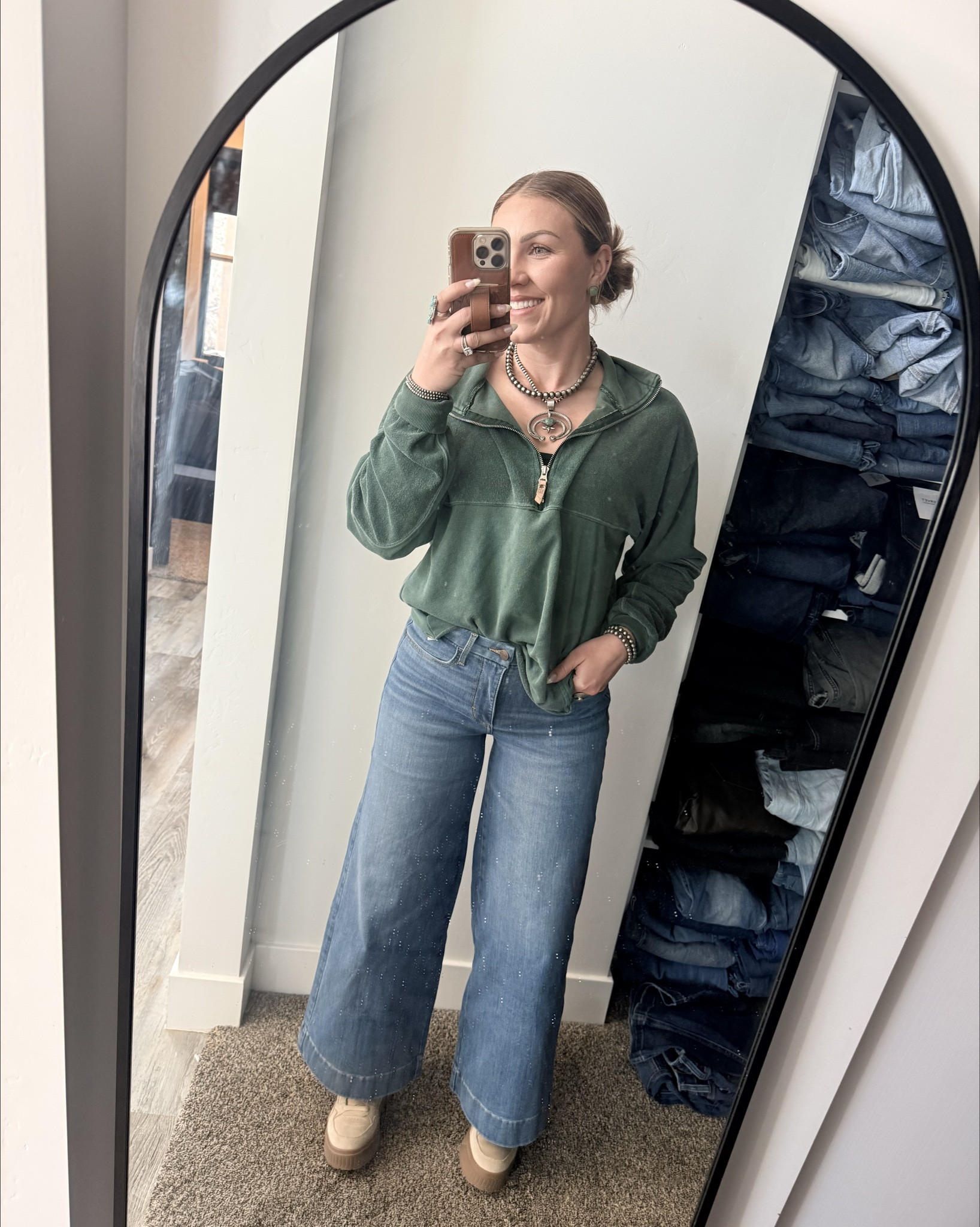  Wranglers bespoke jeans! These are the most comfortable jeans you’ll ever wear! And so easy to style! @Wrangler #bespoke 