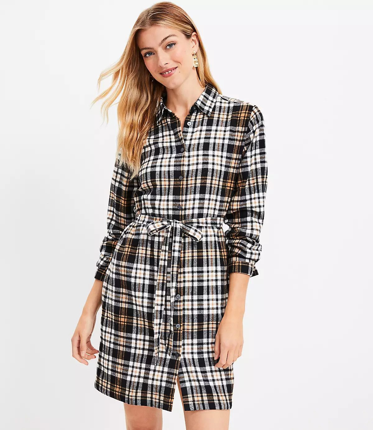 Plaid Shirtdress | LOFT