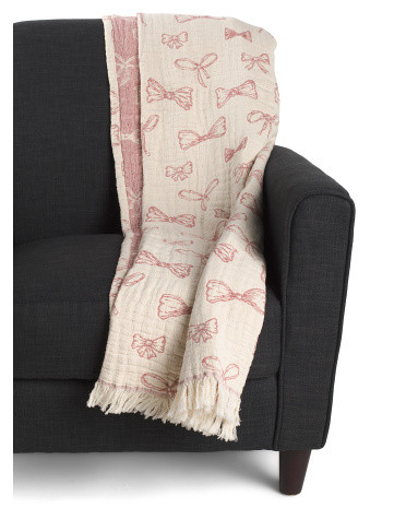 Made In Portugal Bow Mallow Throw | TJ Maxx