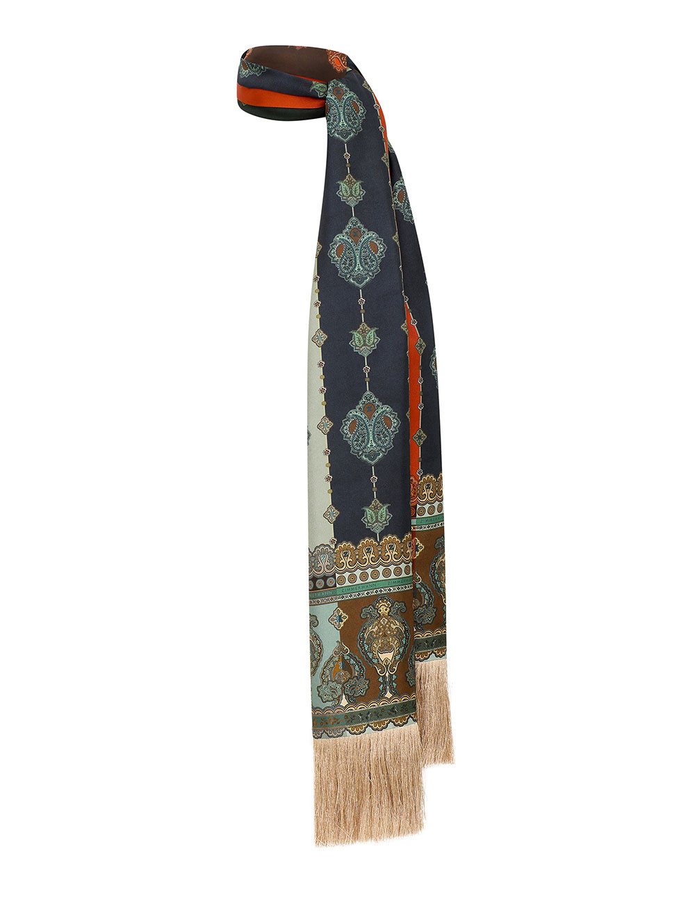 Printed Silk Fringe Stole - Prism Stripe            
        
                    

    
    
   ... | ZIMMERMANN (US, CA, EU, MENA)
