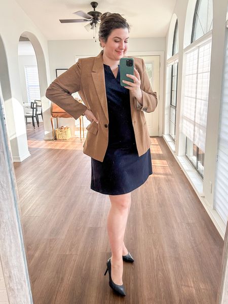 Workwear #ootd 5/29/24 

My dress is only $30! 

Womens business professional workwear and business casual workwear and office outfits midsize outfit midsize style 

#LTKMidsize #LTKFindsUnder50 #LTKWorkwear
