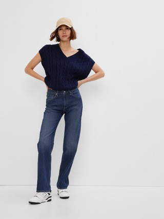 Mid Rise Organic Cotton '90s Loose Jeans with Washwell | Gap (CA)