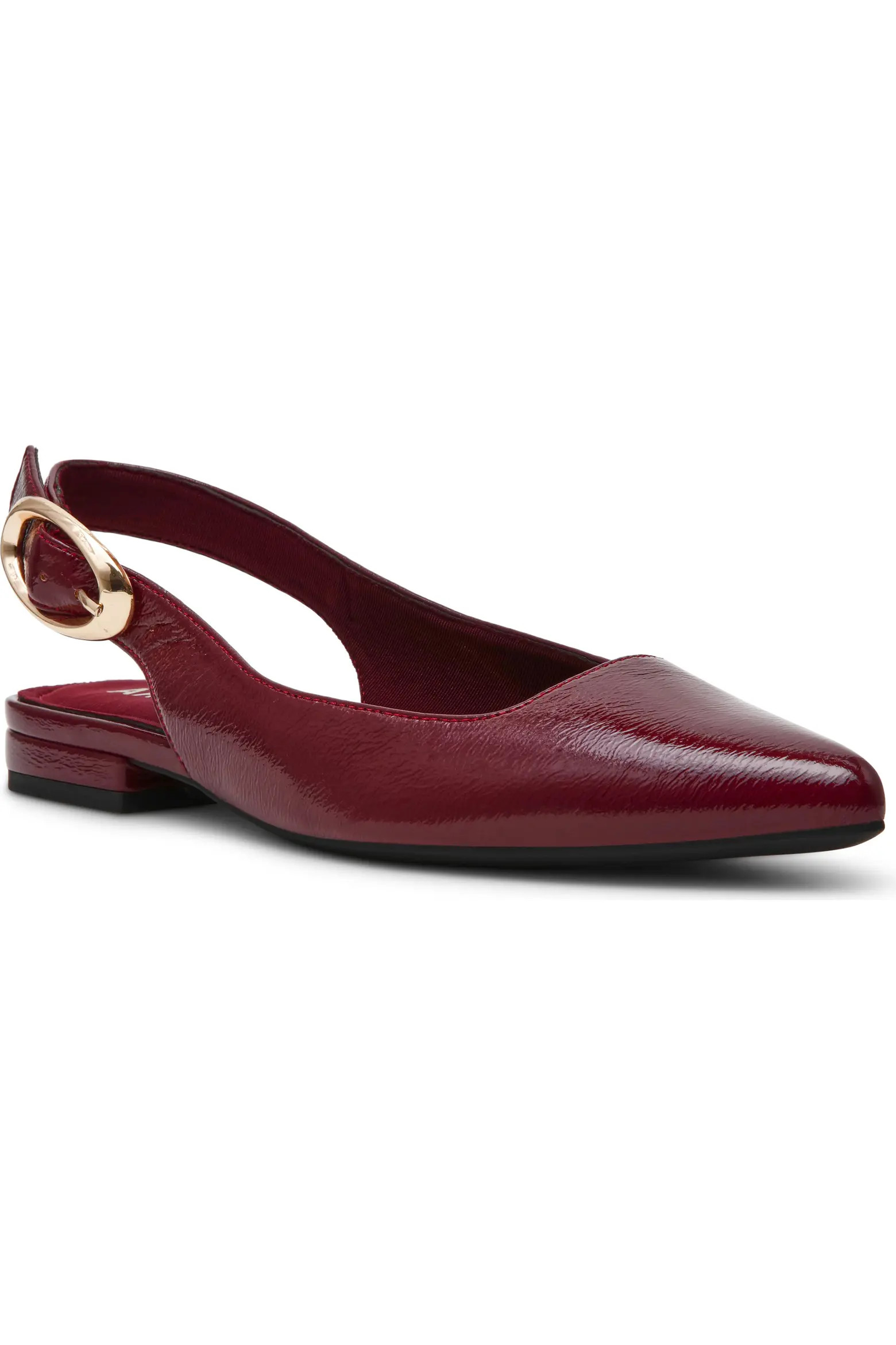 Anne Klein Kalil Faux Leather Slingback Pointed Toe Flat (Women) | Nordstromrack | Nordstrom Rack