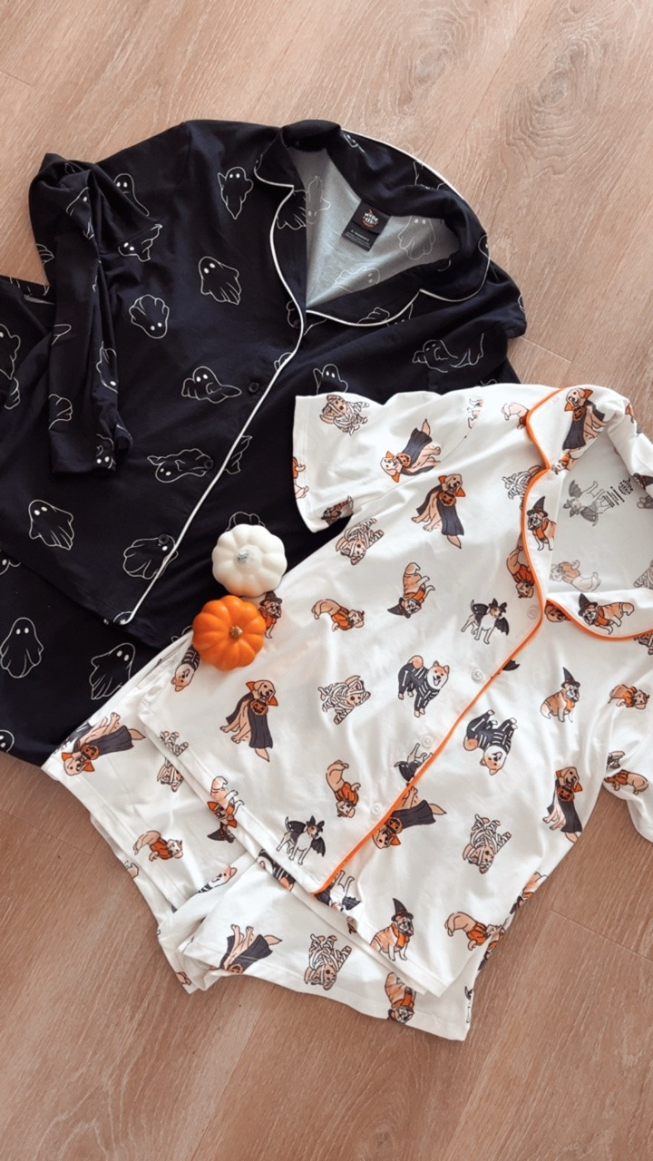 Fall pajama sets, Halloween pajamas, Target style, cozy loungewear, pjs, boo basket fillers, Halloween gifts for her, sleepwear.

#LTKSeasonal #LTKSaleAlert #LTKmorningroutine