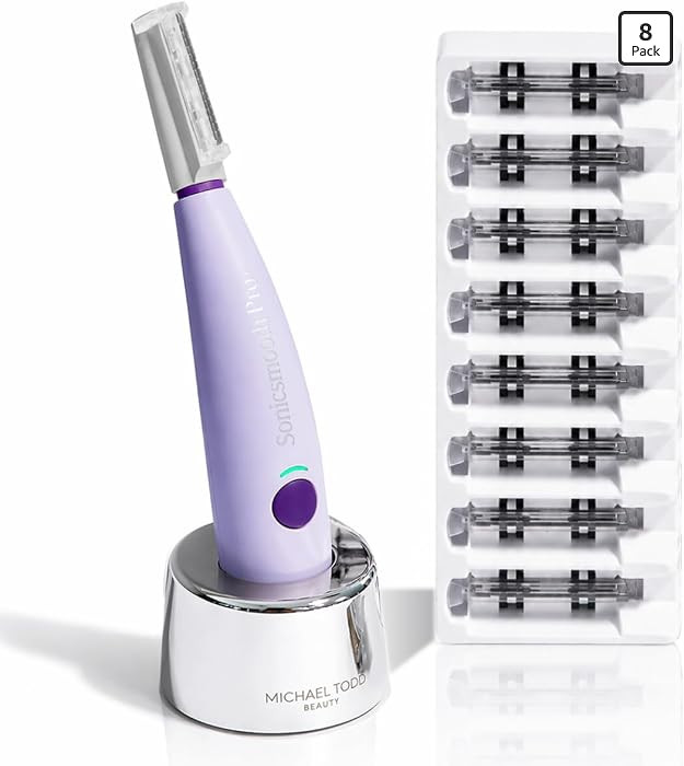 Michael Todd Beauty Sonicsmooth Dermaplane Razor for Women Face + Eyebrow Trimmer Dermaplaning Sy... | Amazon (US)