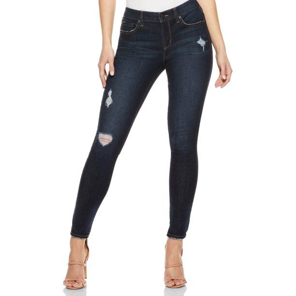 Sofia Jeans by Sofia Vergara Women’s Sofia Destructed Skinny Ankle Jeans | Walmart (US)