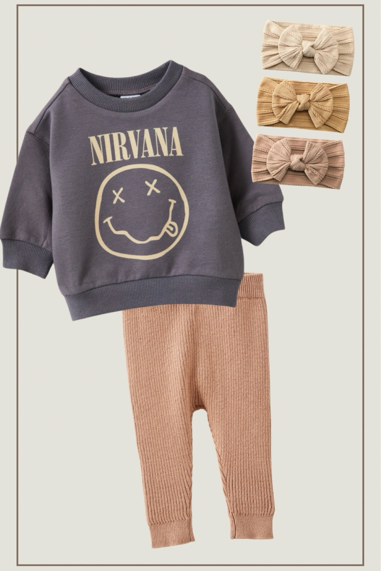 loving the baby graphics with a bow for fall 😍