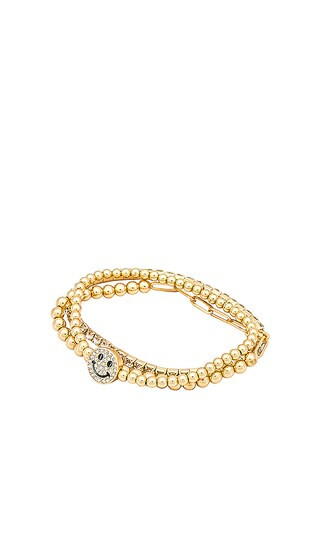Smiley Bracelet in Gold | Revolve Clothing (Global)