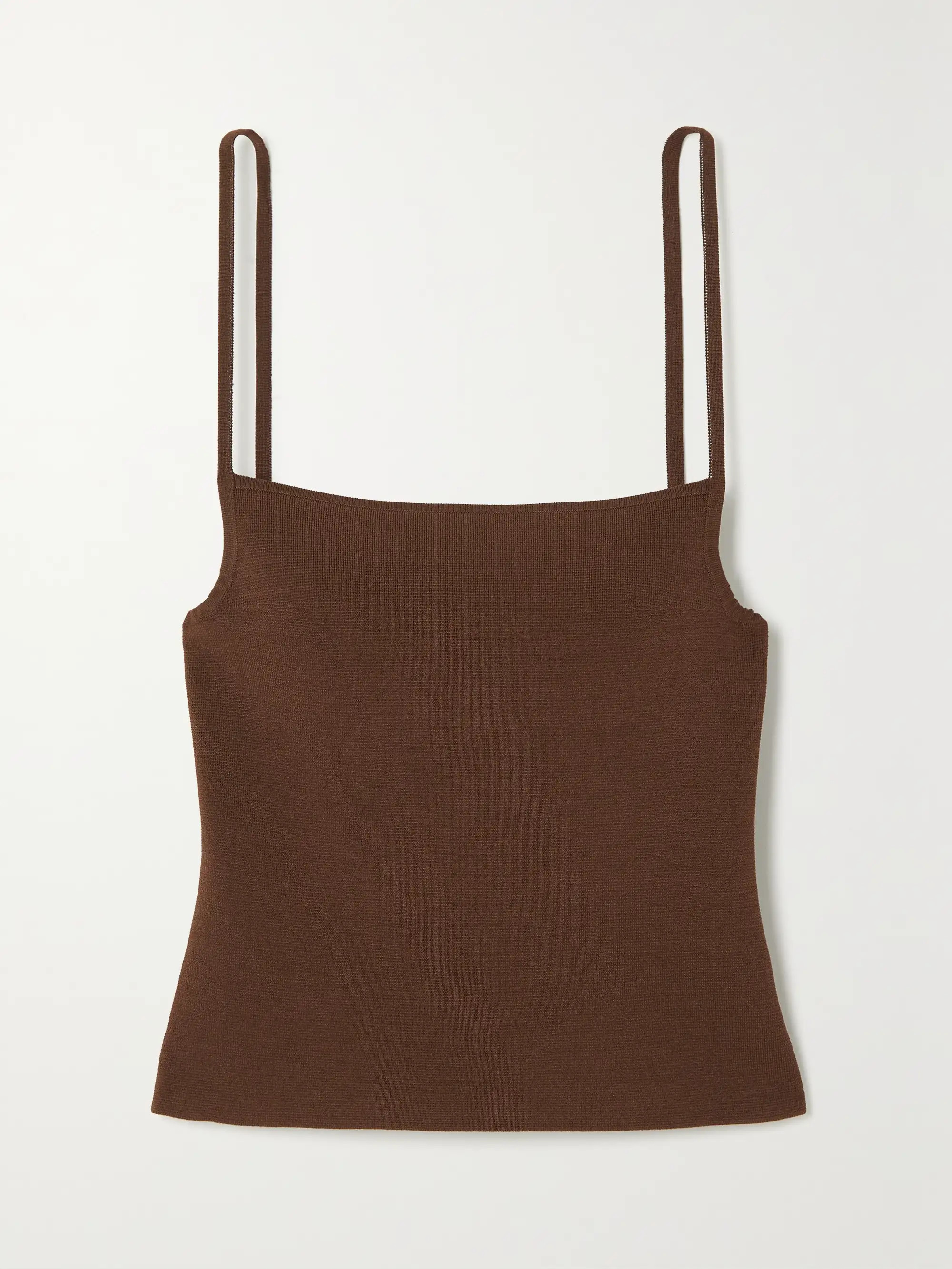 + NET SUSTAIN Square stretch-knit top | NET-A-PORTER (US)