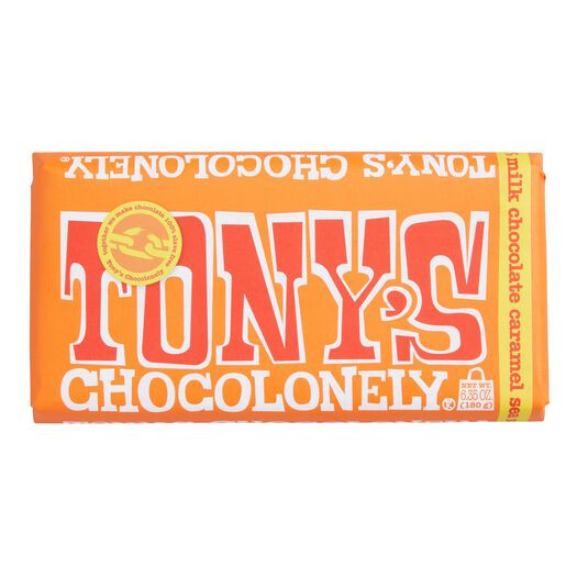 Tony's Chocolonely Caramel Sea Salt Milk Chocolate Bar by World Market | World Market