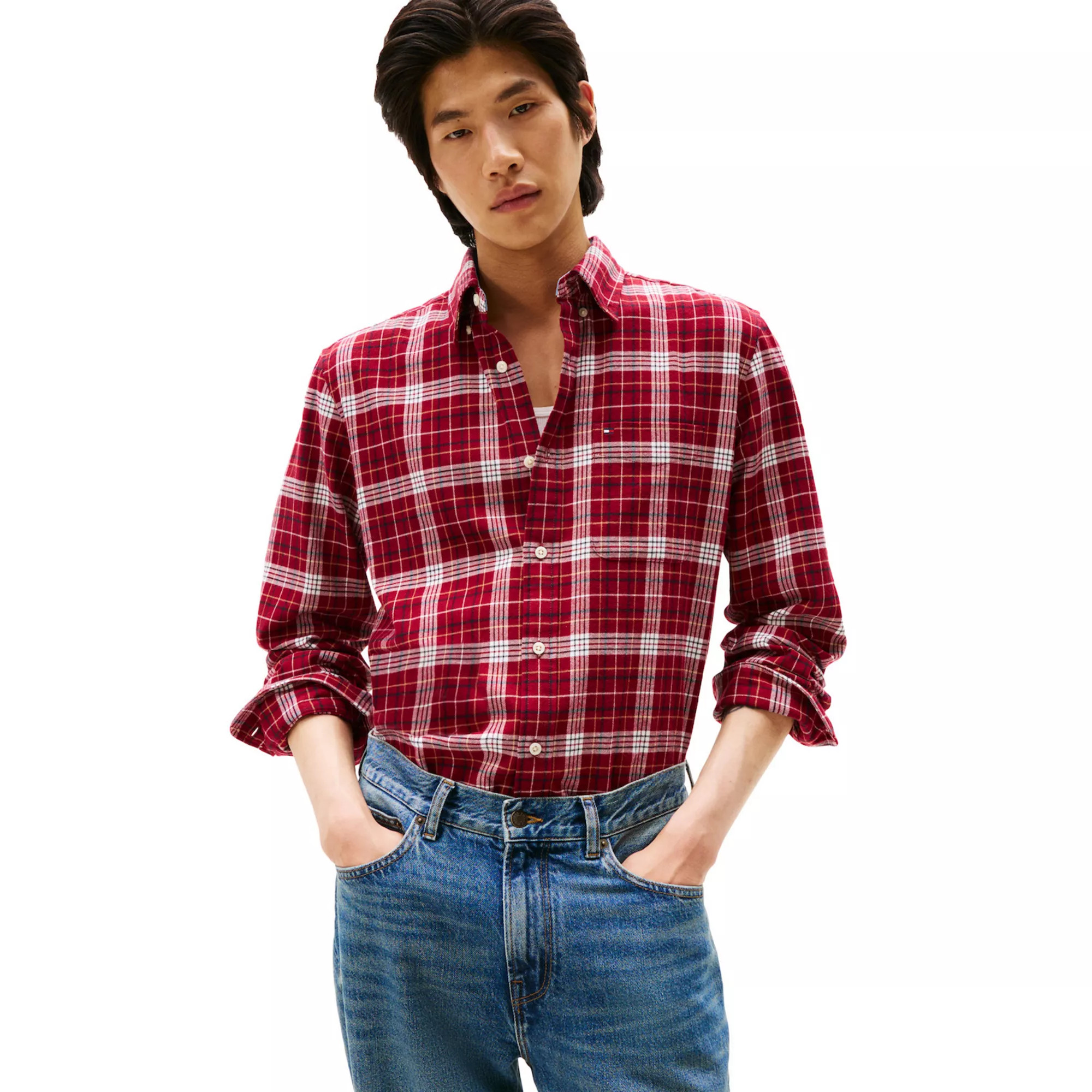 Men's Tommy Hilfiger Brushed Long Sleeve Shirt | Kohl's