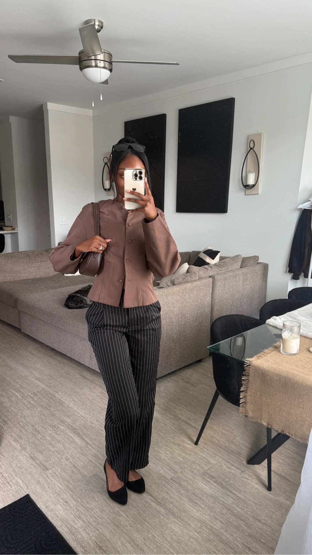 Business Casual Attire is really growing on me guys! Outfit inspo for my #corporatebaddies #falloutfitinspo #businessprofessional #businesscasual #stripeddresspants #coachpurse

#LTKSeasonal #LTKStyleTip #LTKPetite