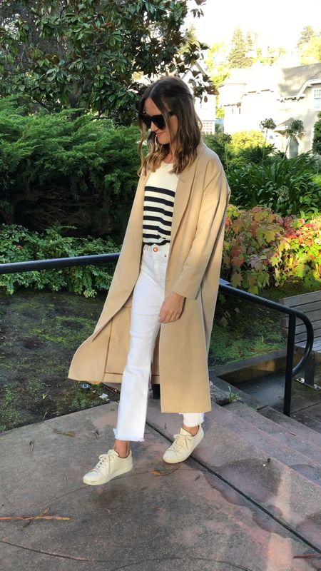 A weekend winter-into-spring look I’ll always love: white denim, striped sweater, camel layer and sneakers. 🤌🏼

#LTKFind #LTKSeasonal #LTKstyletip