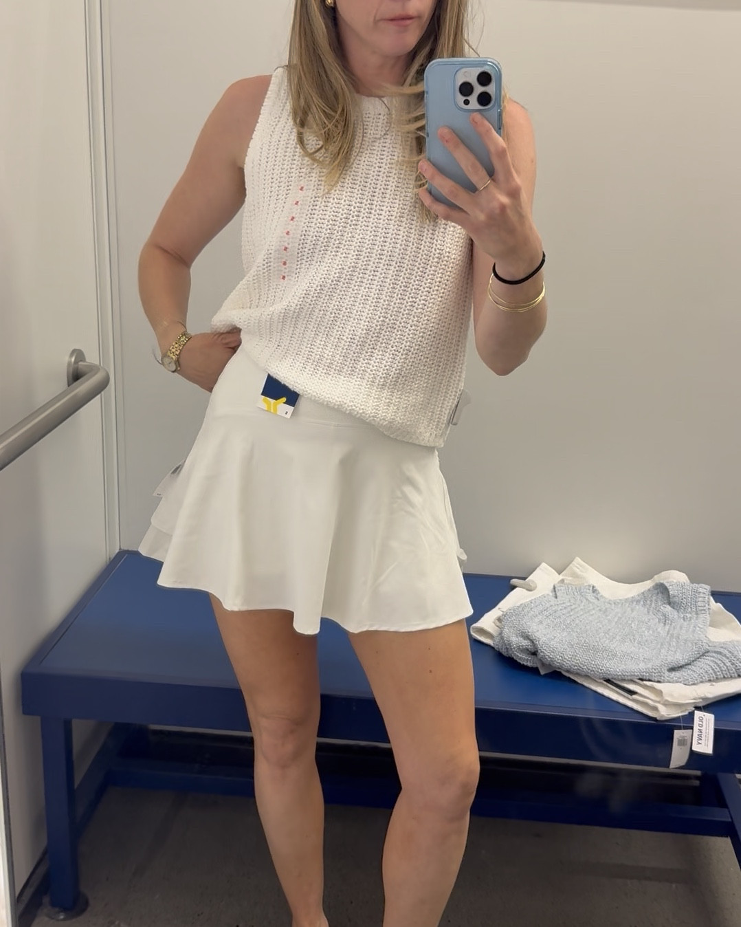 Small in athletic skort 