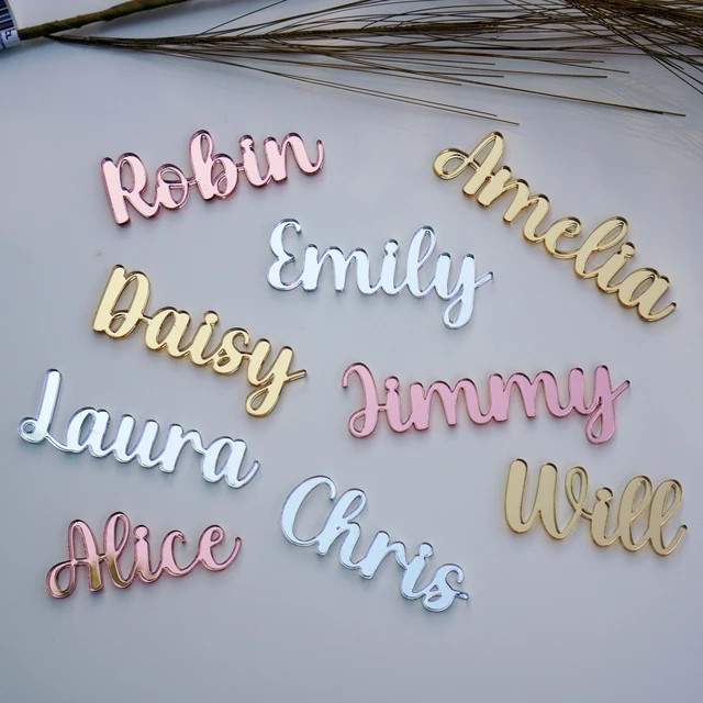 10pcs Personalised Wedding Setting Ideas Acrylic Laser Cut Place Names Cards Custom Wedding Table... | AliExpress (US)