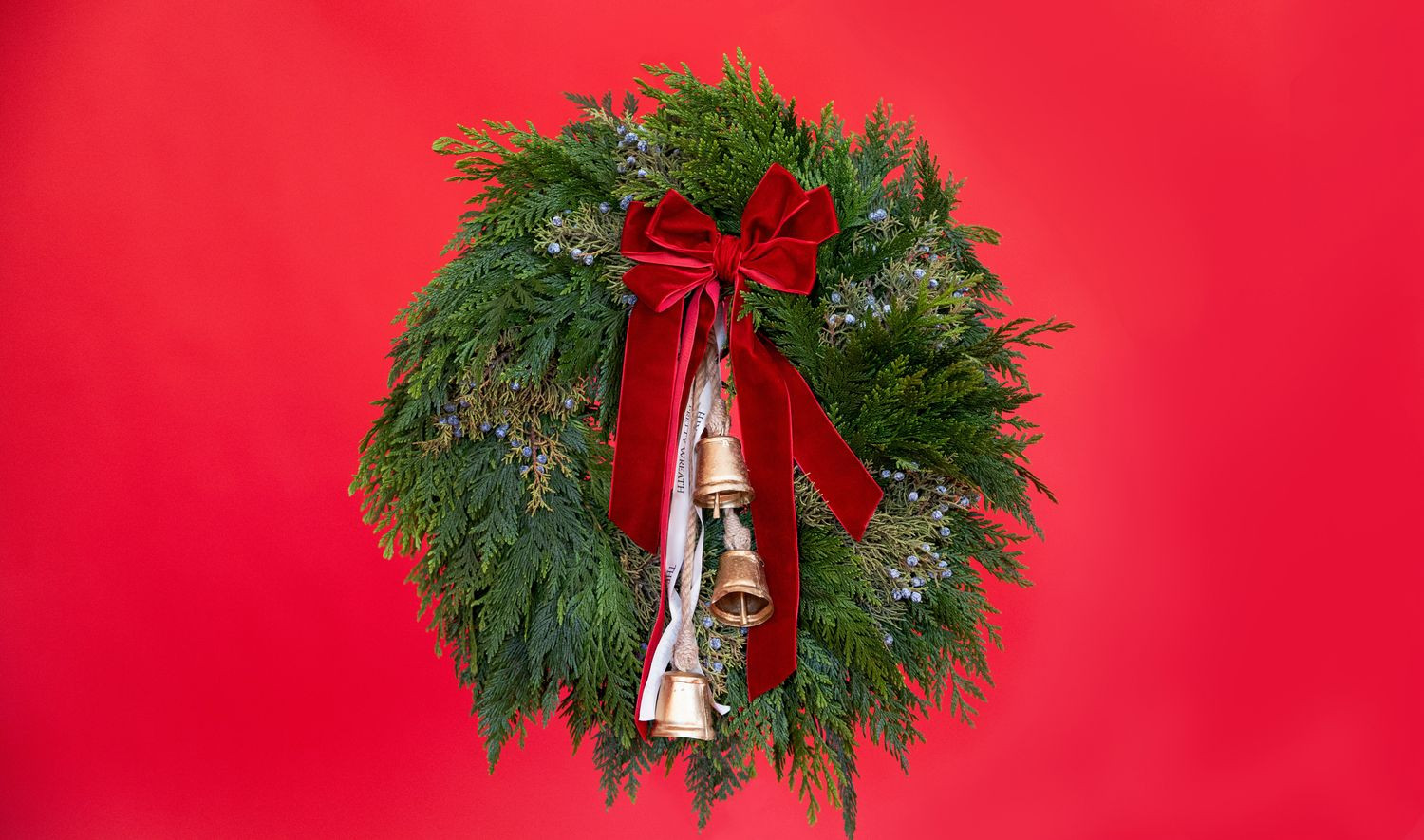 Red Cedar/Juniper with Bells: 22" | The Pretty Wreath