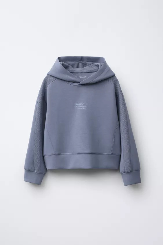 TEXT PRINT HOODIE WITH MODAL | Zara US