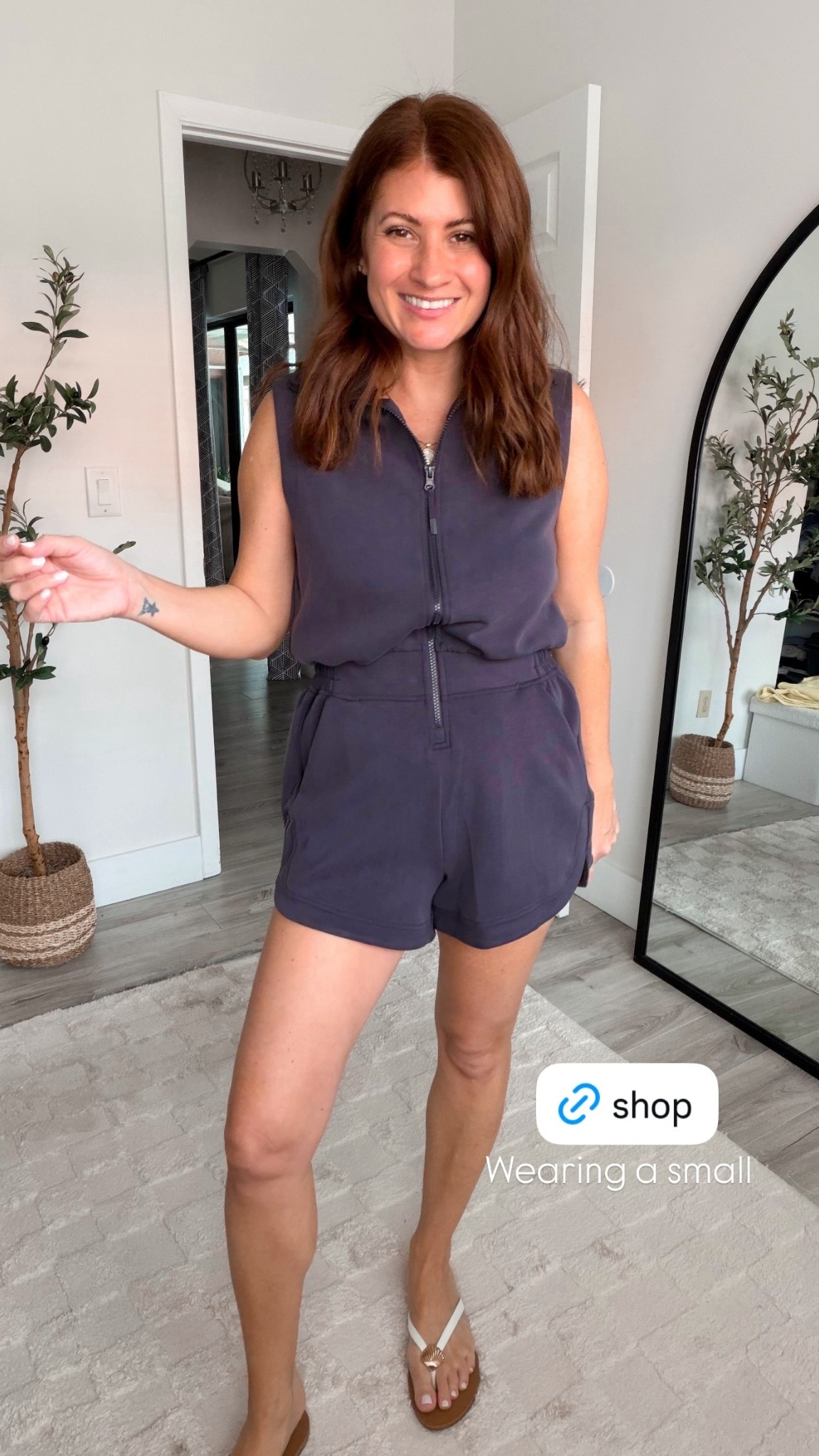 Wearing a small