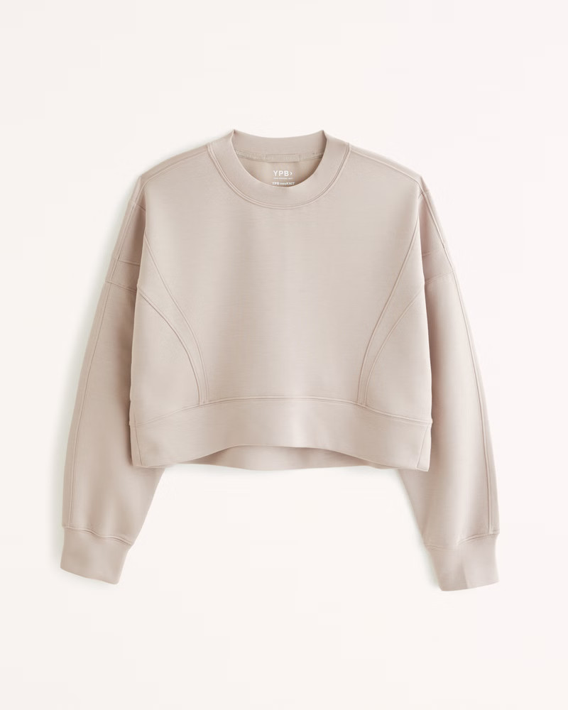 Abercrombie & Fitch Women's YPB neoKNIT Mini Crew in Oat Colorblock - Size XXL | Abercrombie & Fitch (US)