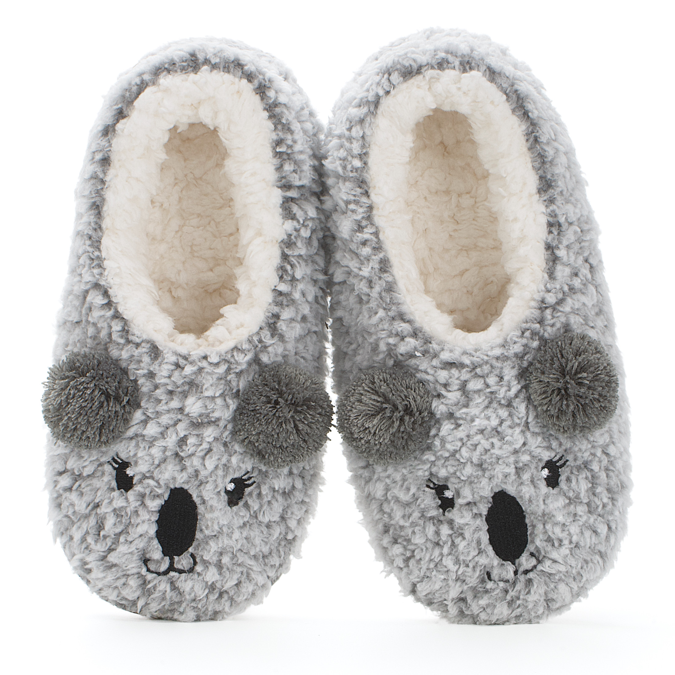 Cozylook Cute Animal Slipper Socks for Toddler Kids Girls Women, Fuzzy Fluffy Sherpa Lined, Non-S... | Walmart (US)