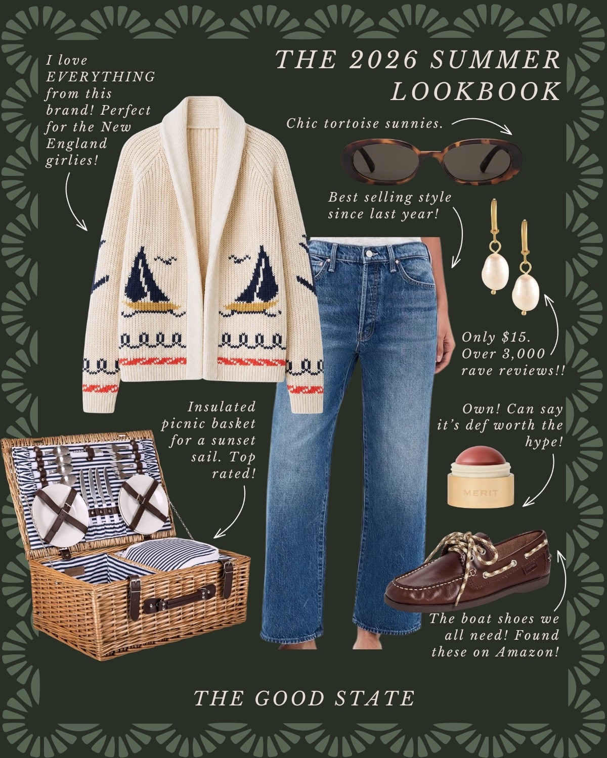 This summertime collection is for the ladies who spend slow mornings wandering down the historic streets of Newport—the warmth of the sun on their shoulders, the cool breeze blowing through their hair and an iced latte in one hand. For the ones whose ideal afternoon looks like browsing bookstores and antique shops in Kennebunkport. This is for the ladies who enjoy Cape Cod bike rides, Martha’s Vineyard ferry days and late summer evening in Watch Hill when everyone somehow ends up barefoot by sunset.

This is for the ladies who have spent years building their wardrobe. The ones who collect rather than consume. The ladies who carefully choose timeless staples they’ll wear for decades—a perfectly broken-in pair of loafers or Sperrys, a crisp white button-down and an heirloom cable-knit sweater.

This is for the ladies who look like the just stepped out of a Ralph Lauren Catalog. The ones whose outfits are polished and playful. The lovers of all things J.Crew and the ones who find themselves growing Tuckernuck’s website multiple times a week. For the lovers of heritage style, classic tailoring, block print, woven totes and a wardrobe that chases tradition not trend.

This is for the ladies who romanticize slow mornings at the harbor, fresh cut hydrangeas on the kitchen table, picnics at sunset and a timeless wardrobe fit for a Kennedy. This is for you 🦞✨🫶🏼

#LTKootd #LTKSaleAlert #LTKActive