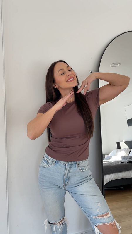 These tops are stretchy, soft, and such good quality. They’re made with the same materials as skins but half the price! I’ve also linked my jeans. #amazonfashion 

#LTKfindsunder50 #LTKsalealert #LTKstyletip